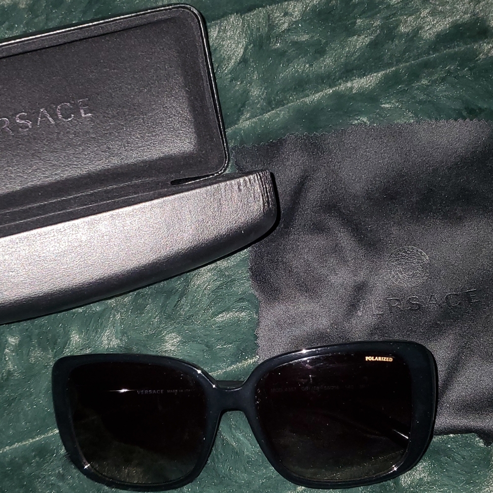 Versace Dark Sunglasses with Case